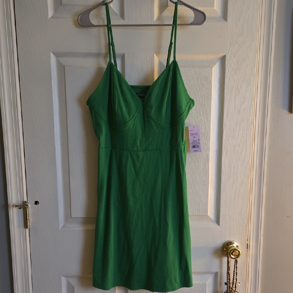 Green Spaghetti Strap Dress Wild Fable NWT XL